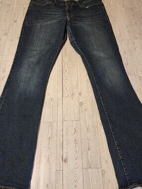 Levi's Denizen Modern Boot Jeans Women's Size 16 Dark Wash Stretch Bootcut